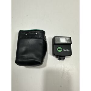 Starblitz 18T Camera Flash Black Vintage 18 T With‎ (Vivitar Case)